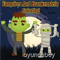 Vampires Und Frankenstein Färbung