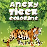 Wütend Tiger Färbung