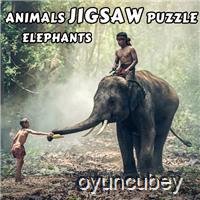 Tiere Puzzle Puzzle Elephants