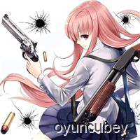 Anime Mädchen Mit Pistole: Puzzle