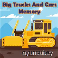 Groß Lastwagen Und Autos Erinnerung