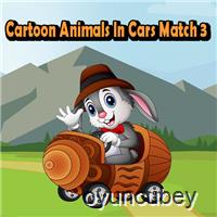 Cartoon Tiere In Autos Match 3