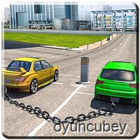 Chained Cars Impossible Tracks Game