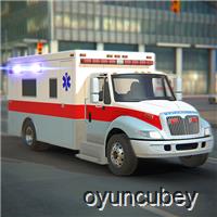 Conducción De Automóviles De Ambulancia De La Ciudad