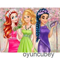 Los Colores De Los Vestidos De Princesa De Primavera