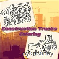 Construcción De Camiones Para Colorear