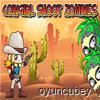 Cowgirl Disparar Zombies