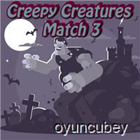 Creepy Creatures 3'Lü Eşleştirme
