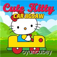 Süß Kätzchen Auto Puzzle
