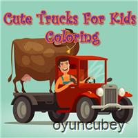 Süß Lastwagen Zum Kinder Färbung