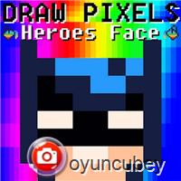 Draw Pixels Heroes Face