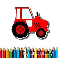 Einfach Kinder Färbung Tractor