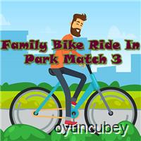 Familie Fahrrad Ride Im Park Match 3
