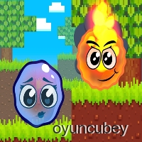 Fire Ball And Water Ball: Parkour Love Balls
