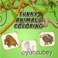 Funky Tiere Färbung