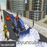 Büyük Kar Temiz Yol Sürüş Simülatörü 19