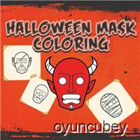 Halloween-Maske Malbuch
