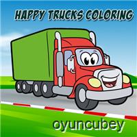 Feliz Camiones Para Colorear