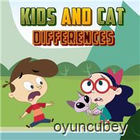 Los Niños Y Gato Diferencias