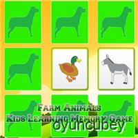 Kids Learning Farm Animals Memory