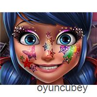 Ladybug Glittery Makeup