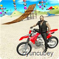 Motorrad Strand Kämpfer 3D