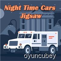 Nacht- Zeit Autos Puzzle