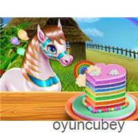 Pony, Das Regenbogenkuchen Kocht