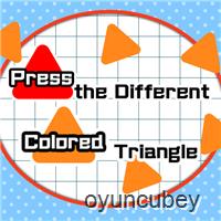 Drücken Sie Auf Das Verschiedenfarbige Dreieck