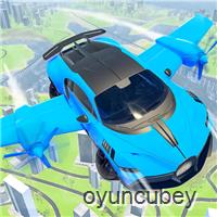 Gerçek Spor Uçan Araba 3D