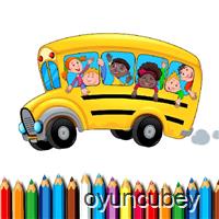 Schule Bus Malbuch