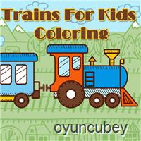 Trains İçin Çocuklar Boyama