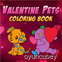 Valentine Evcil Hayvanlar Boyama Kitabı